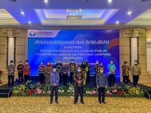 Wakil Bupati Tulang Bawang Barat Hadir Acara Penanda Tanganan & Deklarasi Komitmen PPPD 