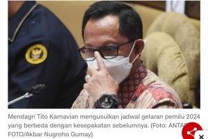 Mendagri Usul Pemilu 2024 Ubah Jadwal Pelaksanaan Pungutan Suara