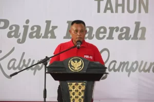 Bupati Lampung Selatan Hadiri Bulan Bakti PBB-P2 dan Pemberian Penghargaan Pemungutan PBB Tahun 2023