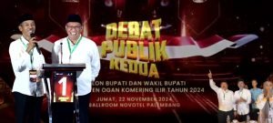 Paslon JADI Tampil Percaya Diri, MURI Kabur Usai Debat Kedua Pilkada OKI