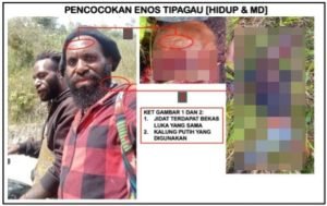 Prajurit TNI Lumpuhkan Tokoh OPM Enos Tipagau