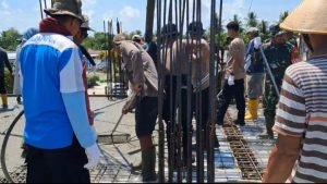 Polres Keerom Gelar Bakti Religi di Masjid Agung Nurul Huda