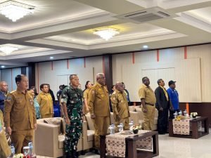 Dandim 1710/Mimika Hadiri Pelantikan Pengurus Daerah Karang Taruna Kabupaten Mimika Periode 2025-2023