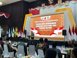 Mad Hasnurin Hadiri Silaturahmi dan Penyambutan Pangdam XXI/Radin Inten Mayjen TNI Kristomei Sianturi