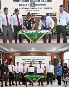 Penandatanganan Kerja Sama, Antara Kejari Bandar Lampung Dengan PT BRI Tanjung Karang dan BRI BO Teluk Betung